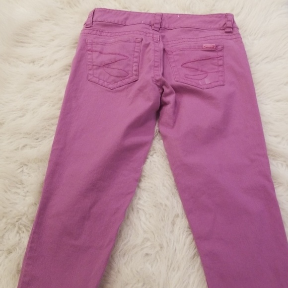 ladies purple jeans